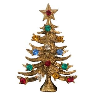 Eisenberg Ice Christmas Tree Pin